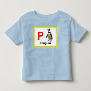 T-shirt Pour Les Tous Petits P est pour Penguin