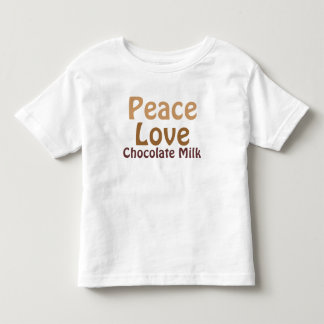T-shirt Pour Les Tous Petits Paix, amour, lait chocolaté