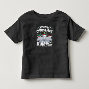 T-shirt Pour Les Tous Petits Pajama de Noël de Noël de Noël de Noël de Noël de