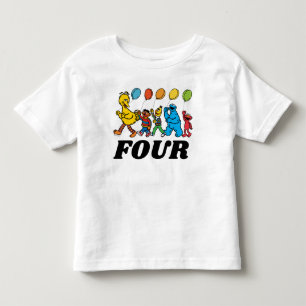 T-shirt Pour Les Tous Petits Pal de rue Sésame   Ballons d'anniversaire 4