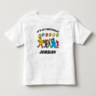 T-shirt Pour Les Tous Petits Pal de rue Sésame   C'est mon anniversaire