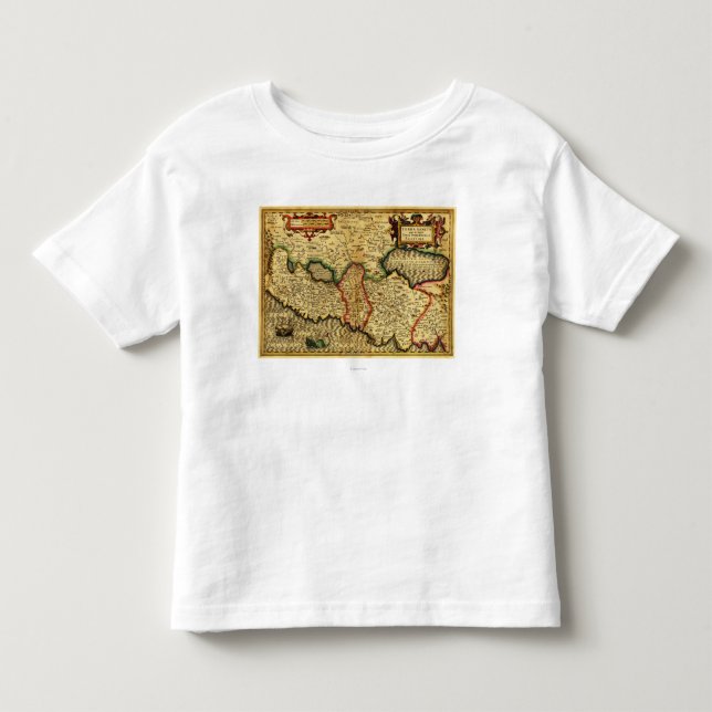 T-shirt Pour Les Tous Petits PalestineCarte panoramiquePalestine 5 (Devant)