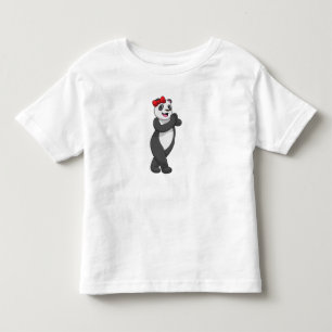 T-shirt Pour Les Tous Petits Panda avec ruban