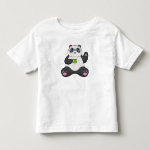 T-shirt Pour Les Tous Petits Panda avec tasse de café