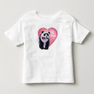 T-shirt Pour Les Tous Petits Panda Bear Saint Valentin