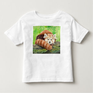 T-shirt Pour Les Tous Petits Panda rouge