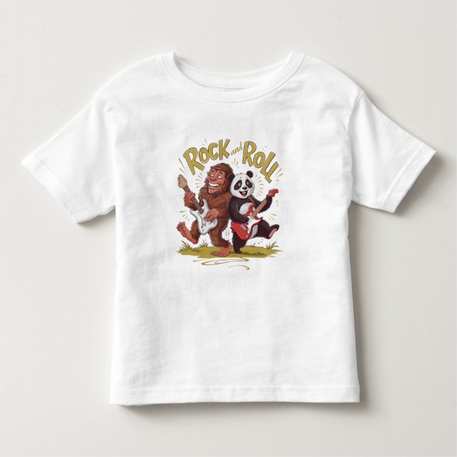 T-shirt Pour Les Tous Petits Pandemonium Musical Rock And Roll (Devant)