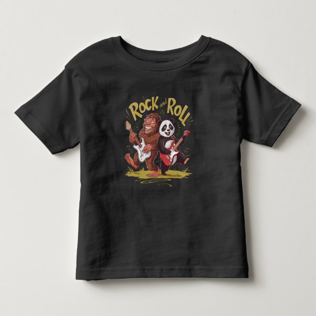 T-shirt Pour Les Tous Petits Pandemonium Musical Rock And Roll (Devant)