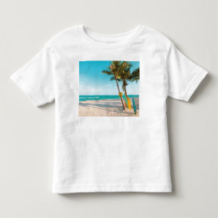T-shirt Pour Les Tous Petits Panneaux de surf sur la plage lancer oreiller