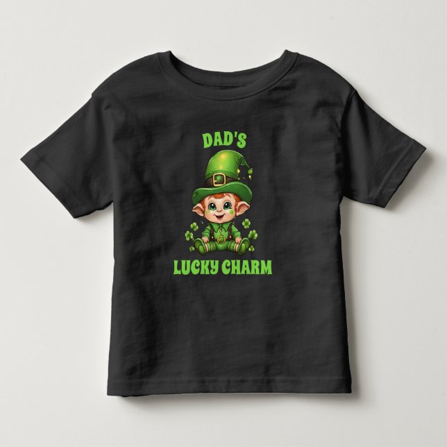 T-shirt Pour Les Tous Petits Papa a Lucky Charm Baby (Devant)