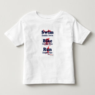 T-shirt Pour Les Tous Petits Papa de triathlon