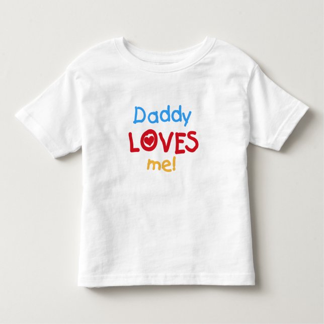 T-shirt Pour Les Tous Petits Papa m'aime (Devant)
