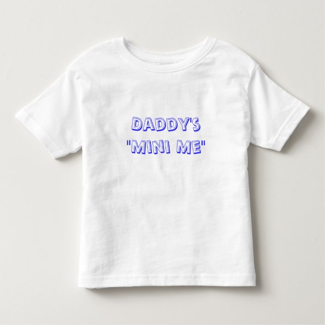 T-shirt Pour Les Tous Petits Papa mini je (Devant)