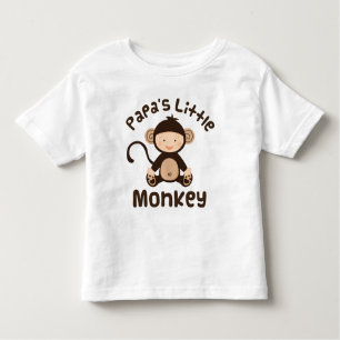 T-shirt Pour Les Tous Petits Papas Little Monkey