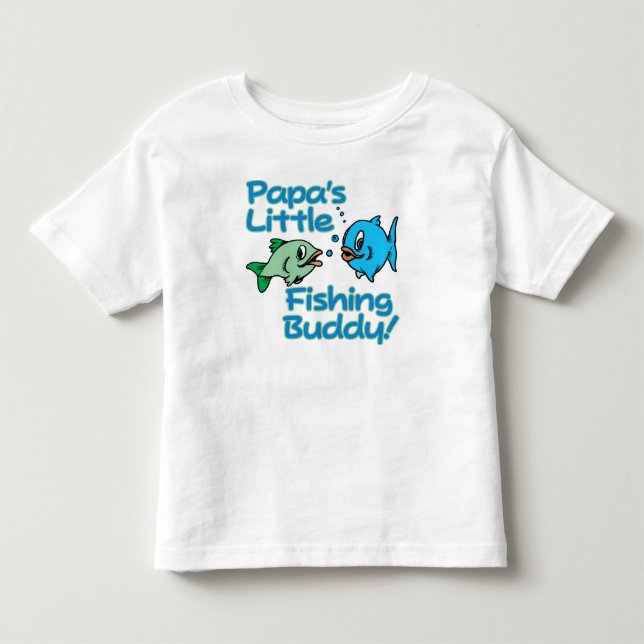 T-SHIRT POUR LES TOUS PETITS PAPA'S PETIT BUDDY DE PÊCHE ! (Devant)
