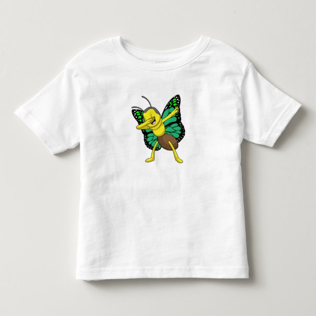 T-shirt Pour Les Tous Petits Papillon à l'Hip hop Dance Dab (Devant)