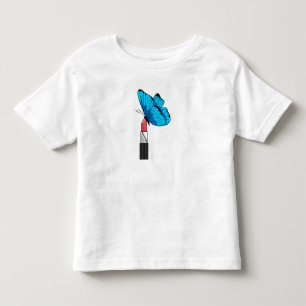 T-shirt Pour Les Tous Petits Papillon avec bâton à lèvres