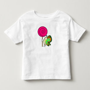 T-shirt Pour Les Tous Petits Papillon avec Lollipop