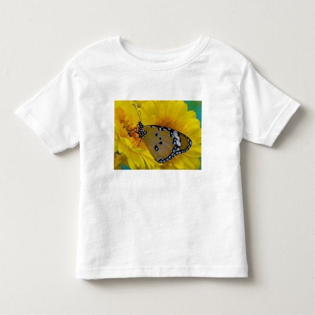 T-shirt Pour Les Tous Petits Papillons tropicaux (Devant)