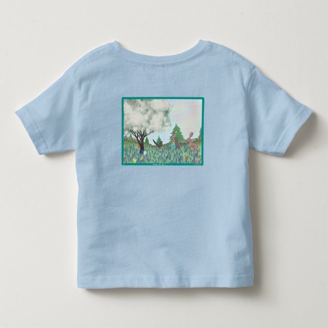 T-shirt Pour Les Tous Petits Pâques au Texas - Bleu (Dos)