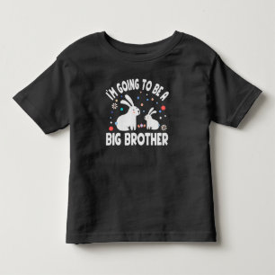 T-shirt Pour Les Tous Petits Pâques Je vais être un grand frère, Bunny Pâques