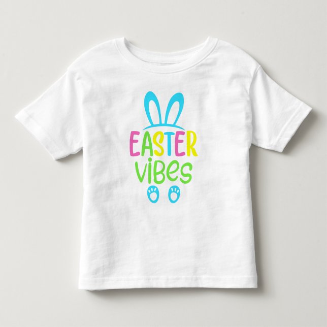 T-shirt Pour Les Tous Petits Pâques Vibes Pastel (Devant)