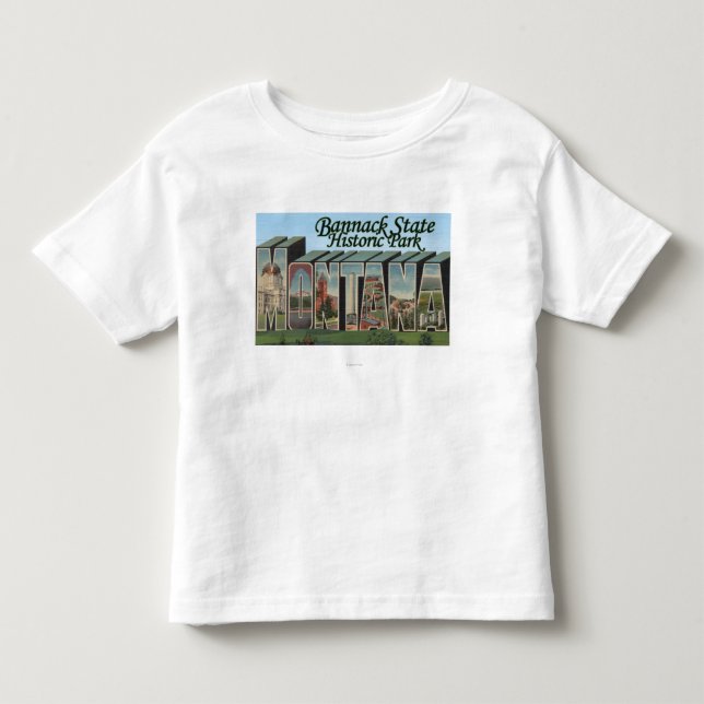 T-shirt Pour Les Tous Petits Parc d'état de Bannack, Montana (Devant)