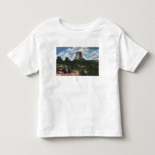 T-shirt Pour Les Tous Petits Parc national de Teton, WY - la tour du diable