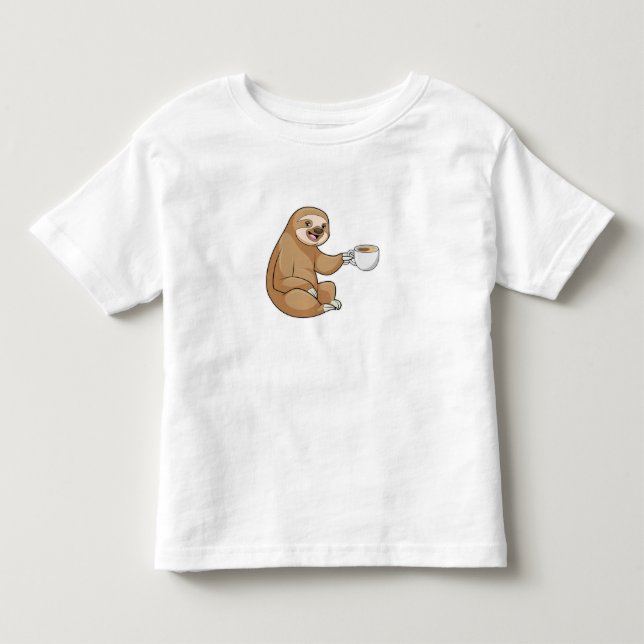 T-shirt Pour Les Tous Petits Parcelle avec la coupe du café (Devant)