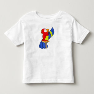 T-shirt Pour Les Tous Petits Parrot en chanteur avec microphone