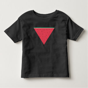 T-shirt Pour Les Tous Petits Pastèque sur résistance inversée au triangle rouge
