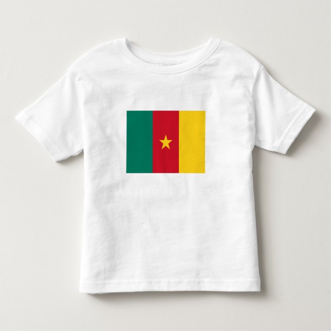 T-shirt Pour Les Tous Petits Patriotic Cameroon (Devant)