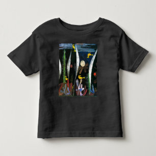 T-shirt Pour Les Tous Petits Paysage aux oiseaux jaunes Paul Klee