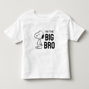 T-shirt Pour Les Tous Petits Peanuts Snoopy Je suis le grand frère