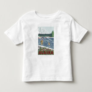 T-shirt Pour Les Tous Petits Pêcheur de mouche - Katmai, Alaska