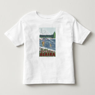 T-shirt Pour Les Tous Petits Pêcheur de mouche - Wrangell, Alaska