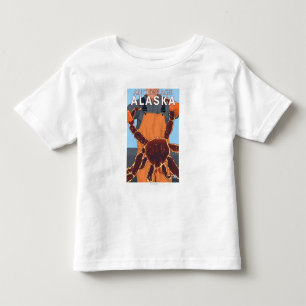 T-shirt Pour Les Tous Petits Pêcheur limule - Anchorage, Alaska