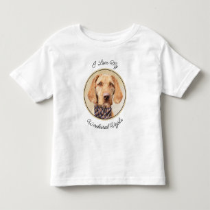 T-shirt Pour Les Tous Petits Peinture de Vizsla à poil dur - Jolie œuvre d'art