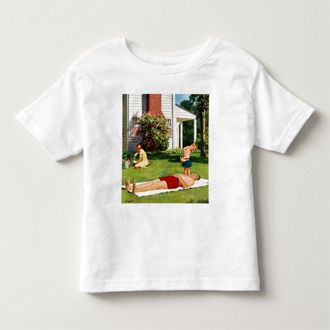 T-shirt Pour Les Tous Petits Père de arrosage (Devant)