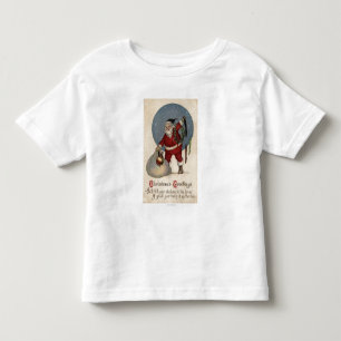 T-shirt Pour Les Tous Petits Père Noël remplissant bas au bord