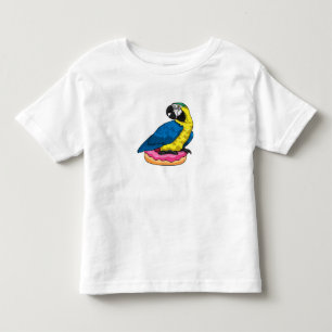 T-shirt Pour Les Tous Petits Perroquet avec Donut