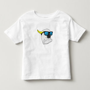T-shirt Pour Les Tous Petits Perroquet avec lunettes de soleil