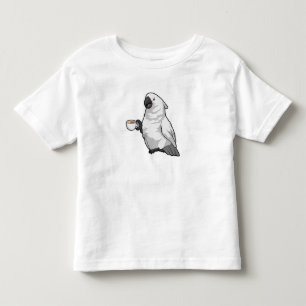 T-shirt Pour Les Tous Petits Perroquet avec tasse de café