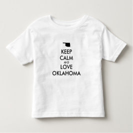 T-shirt Pour Les Tous Petits Personnalisable KEEP CALM et LOVE OKLAHOMA