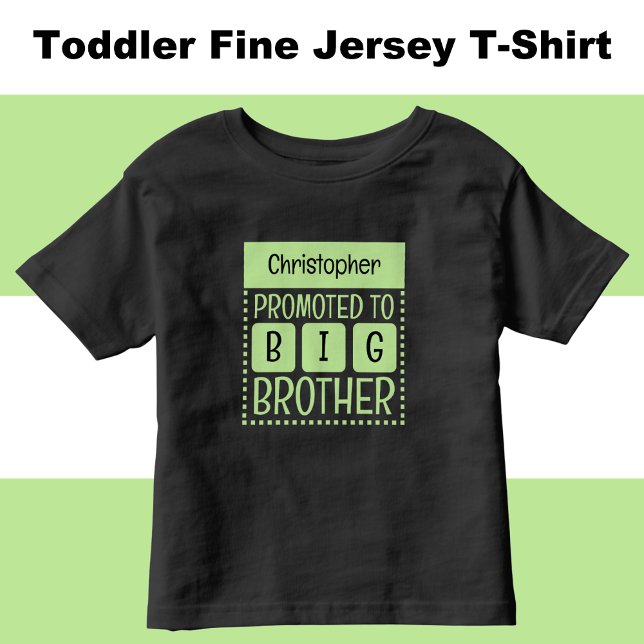 T-shirt Pour Les Tous Petits Personnaliser le nom grand frère vert (Créateur téléchargé)