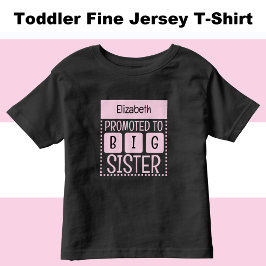 T-shirt Pour Les Tous Petits Personnaliser nom grande soeur rose
