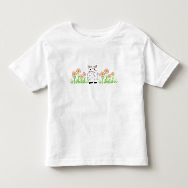 T-shirt Pour Les Tous Petits Petit agneau (Devant)