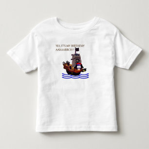 T-shirt Pour Les Tous Petits Petit anniversaire de pirate