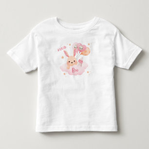 T-shirt Pour Les Tous Petits Petit Baby shower d'Halloween rose Boo