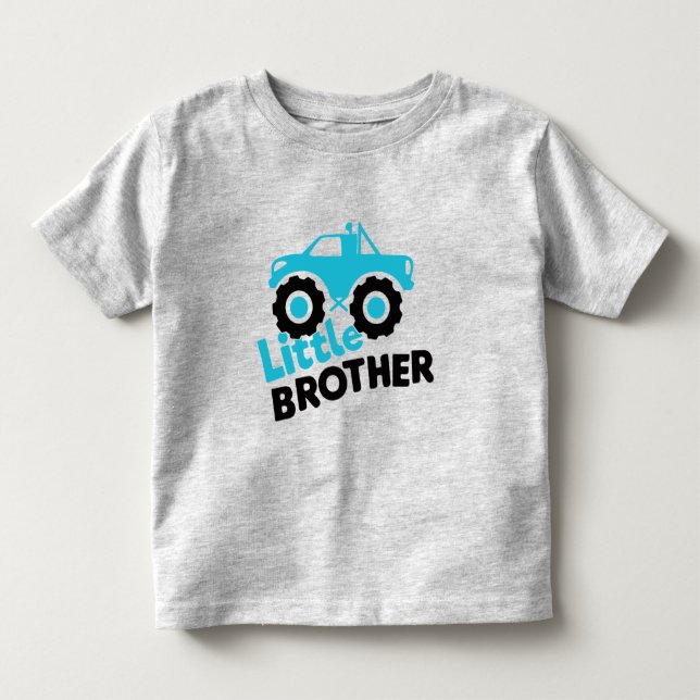 T-shirt Pour Les Tous Petits Petit frère camion monstre (Devant)